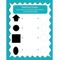 Shadow Match Activity Game vector