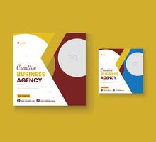 Digital marketing and corporate social media post template or Web banner vector