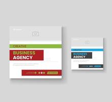 Digital marketing and corporate social media post template or Web banner vector