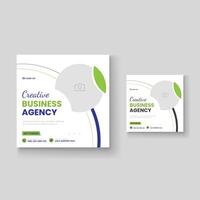 Digital marketing and corporate social media post template or Web banner vector