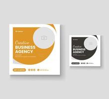 Digital marketing and corporate social media post template or Web banner vector