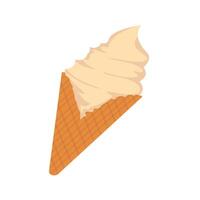 Fast Food Set Ice cream cone vector