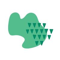 Playful Abstract Organic Shape vector