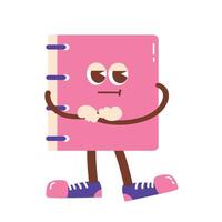 Retro Back to School Groovy Set notes vector