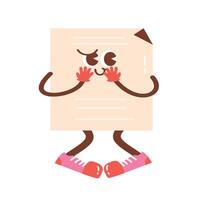 Retro Back to School Groovy Set paper vector