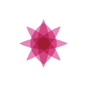 Beauty lotus flowers design logo vector