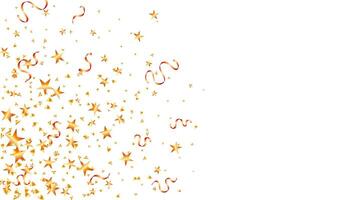 gold star confetti and tinsel element decoration party background, invitation card vector