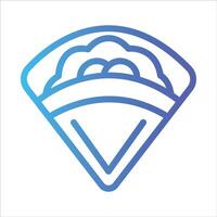 crepe in flat design style vector