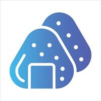 onigiri in flat design style vector