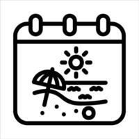 summer in flat design style vector