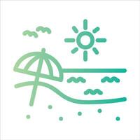 vacation in flat design style vector