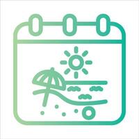 summer in flat design style vector