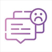 dislike in flat design style vector