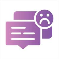 dislike in flat design style vector