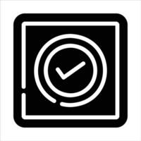 check box in flat design style vector
