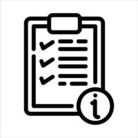questionnaire in flat design style vector