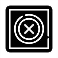 cancel in flat design style vector