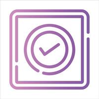 check box in flat design style vector