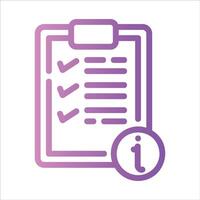 questionnaire in flat design style vector