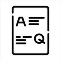question and answer in flat design style vector