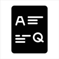 question and answer in flat design style vector