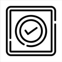 check box in flat design style vector