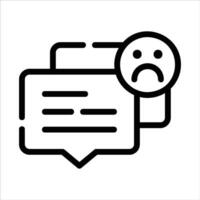 dislike in flat design style vector