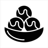 takoyaki in flat design style vector