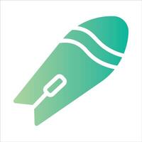 surfboard in flat design style vector