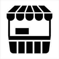 booth in flat design style vector