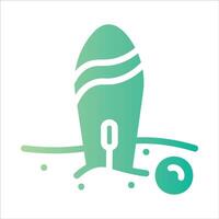 summer in flat design style vector
