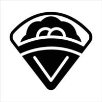 crepe in flat design style vector