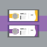 Email Signature Design vector