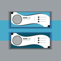 Email Signature Design vector