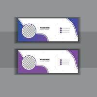 Email Signature Design vector