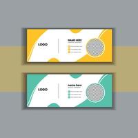 Email Signature Design vector