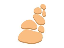 Rock Path texture Background illustration vector