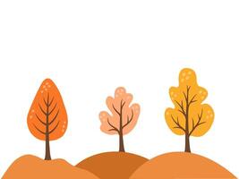 Autumn Tree Fall Background Illustration vector