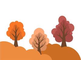 Autumn Tree Fall Background Illustration vector