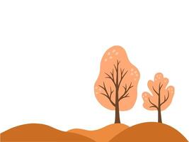 Autumn Tree Fall Background Illustration vector