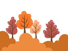 Autumn Tree Fall Background Illustration vector