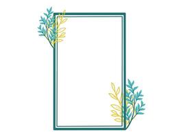 Autumn Frame with Foliage Background vector