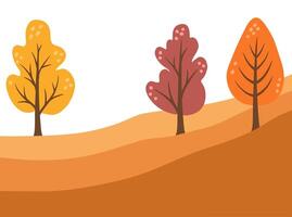 Autumn Tree Fall Background Illustration vector