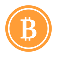 Bitcoin icon with modern design png