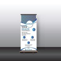 Creative Roll-up Banner design, business concept. Graphic template. vector