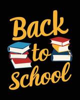 Back to School Education Elements and Typography Design vector
