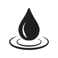 water drop icon for web, computer and mobile app. Fresh rain water droplet vector