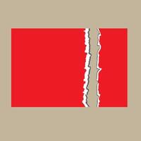 red ripped tone paper background. illustration of pink ripped paper with place for your image or text. vector