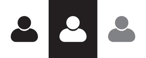 User Profile and Online Presence Icons. Social Avatar and Account Representation Symbols. vector