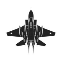 Black and White Aviation Icon vector
